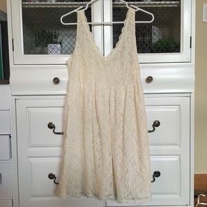 White Lace Tank Dress
